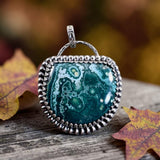 Ocean Jasper Sterling Silver Pendant  $85
