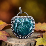 Ocean Jasper Sterling Silver Pendant  $85