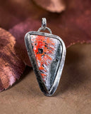 Indonesian Seam Agate Sterling Silver Pendant.   $90