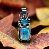 Ethiopian Opal 3+ Carat Sterling Silver Pendant.    $95
