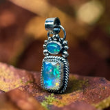 Ethiopian Opal 3+ Carat Sterling Silver Pendant.    $95