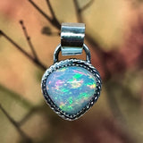 Ethiopian Opal 5.5 Carat Sterling Silver Pendant.   $140