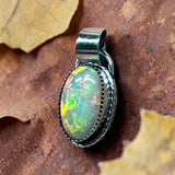 Ethiopian Opal 6 Carat Sterling Silver Pendant.    $150