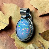 Ethiopian Opal 6.5 Carat Sterling Silver Pendant      $150