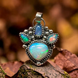 Ethiopian Opals Sterling Silver pendant.   $150