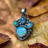 Ethiopian Opals Sterling Silver pendant.   $150