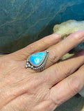 Moonstone sterling silver ring size 9.   $55