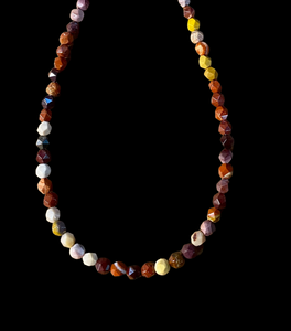 Mookite Beaded Gemstone 18” necklace. $35