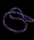 African amethyst beaded necklace.    $55