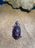 Eudialyte sterling silver pendant.  $70