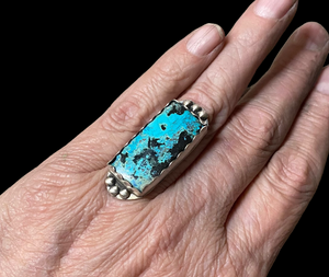 Shattuckite sterling silver ring SIZED TO ORDER  $50