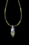 Grossular Garnet sterling silver pendant and matching gemstone necklace.   $60
