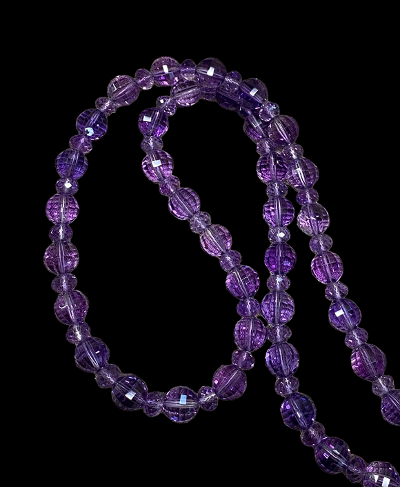African Amethyst beaded necklace.   $50