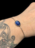 Blue Kyanite sterling silver cuff bracelet.   $50