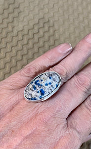 K 2 Granite sterling silver ring SIZED TO ORDER   $55